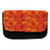 Lunarable Rust Orange Pencil Case, Autumn Canadian Maple, Fabric Pen Pencil Bag with Double Zipper, 8.5" x 5.5", Scarlet Orange and Rust