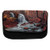 Lunarable Waterfall Pencil Case, Autumn Nature in Crimea, Fabric Pen Pencil Bag with Double Zipper, 8.5" x 5.5", Dark Brown Paprika Orange