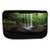 Ambesonne Waterfall Pencil Case, Northern Alabama, Fabric Pen Pencil Bag with Double Zipper, 8.5" x 5.5", Green Brown