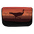 Ambesonne Ostrich Pencil Case, Sunset Silhouette Wild Bird, Fabric Pen Pencil Bag with Double Zipper, 8.5" x 5.5", Chestnut Brown and Cinnamon