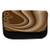 Ambesonne Brown Pencil Case, Abstract Wavy Lines Retro, Fabric Pen Pencil Bag with Double Zipper, 8.5" x 5.5", Caramel Brown Pale Brown