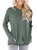 onlypuff Casual Loose Topsfor Women Pocket T Shirt Batwing Sleeve Tunic Top Sweatshirt Grayish S