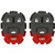 qualitykeylessplus Two Replacement 4 Button Rubber Pads for Remotes with FCC ID KOBGT04A Free KEYTAG