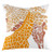 GULTMEE Giraffe Throw Pillow Cushion Cover, Sketch of a Family Safari Wildlife in Tall Animal Zoo Camouflage,Decorative Square Accent Pillow Case?12"x12",Orange White Brown