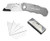 Utility Knife, Heavy Duty Box Cutter for Boxes, Cartons and Cardboard, Safety Lock Design, Extra 5 SK5 Blades, Perfect for Office, Arts Crafts and Home use -Fold Knife-