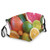 Yellow Citrus Fruits Orange Lemon Grapefruit Mandarin Lime Green Face Mask Reusable, Comfortable and Breathable,Adjustable Ear Loops,Adjustable Nose Wire