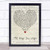 I'll Keep You Safe Script Heart Song Lyric Quote Music Poster Gift Present Wedding Song Art Print