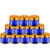 Lil Ray 2 Oz Glass Cream Jars with Gold Lid, Empty Cobalt Blue Glass Containers, Refillable Cosmetic Vials for Lotion, Ointment -12 PCS-