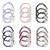 18Pcs Pearl Hair Ties 6 Colors Hair Ring with Beads Hair Bands Ropes Hair Elastic Bracelet Ponytail Holder Korean Hair Accessories for Women and Girls -Mixed color-