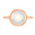 Moonstone 18k Rose Gold Clad Wholesale Gemstone Round Ring -7- Moonstone 18k Rose Gold Clad Wholesale Gemstone Round Ring -7-
