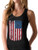 4th of July Tank Patriotic Vintage USA Flag Racerback Women's Tank Top Small Black