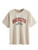 WDIRARA Women's Letter Print Short Sleeve Round Neck T Shirt Top Casual Tee Khaki L