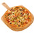 Bamboo Pizza Peel, Wooden Pizza Spatula Paddle, Pizza Cutting Board with Handle for Baking Pizza, Bread, Cutting Fruit, Vegetables, Cheese and Serving Board, 17 x 12 Inch