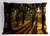 Lunarable Forest Pillow Sham, Sunbeams Lights Shine Through The Trees in Summertime Forest Countryside View, Decorative Standard Queen Size Printed Pillowcase, 30 X 20 Inches, Orange Brown