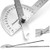 Woodworkers Edge Ruler Protractor Angle Two Arm Ruler Angle Measure Tool Crafts, Two- in - One Protractor Ruler Functions' Combination, 10in Woodworking Ruler Angle Measure Tool
