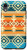 iPhone XR Unique White Turquoise Orange Blue Aztec Navajo Pattern Case