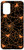 Galaxy S20 plus Heart Spiderweb Pattern Halloween Witchy Black Orange Case