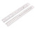 Aexit Carpenter 20cm Linear Measurement 8 Inches Scale Range Metal Double Sides Metric Measure Measuring Straight Ruler Rulers Tool 2pcs