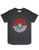 Pokemon Boys T-Shirt Official Pikachu Pokeball Children's Character Grey Top 7-8 Years