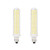 E11 Led Bulbs Dimmable, 10W(100W Ceiling Fan Halogen Bulb Equivalent), 100W Halogen Bulbs Replacement, JD E11 Mini Candelabra Base, Dayligh White 6000K, T3 T4 Led Bulbs for Chandeliers, Pack of 2