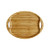 CommHub Bamboo Oval Serving Tray for Food and Drink, Bamboo Serving Tray with Handles, Fruit Platter, Tea Tray, Food Tray, Cookie Platter, Round Wooden Tray, Wood Serving Tray