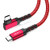 USB C to C Cable 100W [10FT-, Pofesun [10Gbps/100W- USB-C 3.1 Gen 2 Angled Cable with E-Marker, 4K Video Output, Compatible with Oculus Quest,MacBook Pro,iPad Pro,Galaxy S21, Pixel,Switch -Red-
