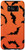 Galaxy S8 plus Halloween Bat Spooky Pattern Orange Case