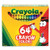 Classic Color Pack Crayons, Assorted 64/Box, Total 6 Boxes