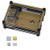 Davitu Module Board Raspberry Pi  and  Orange Pi - 3.5Inch Display 9-Layer Acrylic Case Shell with Screw  plus Silver Heatsink  and  Thin Copper Kit for Raspberry Pi 4B