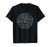 Blockchain Technology Linear Round Design T-Shirt