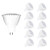 Vlio MR16 LED Bulbs, 6W (50W Halogen Bulbs Equivalent), GU5.3 LED Spotlight, 12V AC DC, 450LM, 3000K Warm White, 38° Beam Angle, Non-Dimmable, Energy Saving Bulbs, Pack of 10