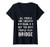 Womens Gifts For Bridge Lover Bridge Card Game Shirt Card Player V-Neck T-Shirt