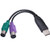 TWTADE USB to PS/2 Keyboard Mouse Splitter Adapter Converter Cable I-002
