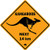 SIGNCHAT Car Road Sign Australia Kangaroo Next Plate Funny Metal Sign Crossing Traffic Novelty Sign 12X12 Inch