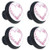 Idealiy Butterflies Floral Love Shape Cabinet Door Knobs Handles Pulls Cupboard Handles Drawer Wardrobe 4pcs