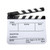 Acrylic Clapboard 9.6x11.7"/25x30cm Dry Erase Director Film Movie Clapper Board Slate - White