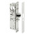Storefront Door Mortise Deadlatch Adams Rite Style Lock in Aluminum -1-1/8" Backset, Left Hand-