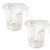 Winco Measuring Cup, 2-Quart, Dishwasher Safe, Polycarbonate, NSF, Set of 2