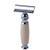 CSB Double Edge Safety Razor Faux Ivory Handle Shaving Razor with 5pcs Replace Blades