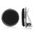 Silvershake Created Black Onyx 925 Sterling Silver Round Disc Shape Clip on Earrings