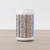 Ambesonne Tribal Cola Can Shape Piggy Bank, Watercolor Chevron Zigzags with Brush Strokes Herringbone Lines, Ceramic Cola Shaped Coin Box Money Bank for Cash Saving, Navy Blue Orange Black