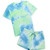 HEARTNICE Womens Pajamas Set Tie Dye, Cotton Summer pajamas for Women shorts set Soft PJS Sets Sleepwear-Multi-E, L-