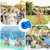 WETONG Bubble Machine, Bubble Machine 2021 Bubble 8-Hole Bubble Blower Automatic Bubble Maker Machine Electric Bubble Machine Toy Gifts -Blue1 Pack-