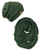 Wrapables Winter Warm Chunky Cable Knit Infinity Scarf and Beanie Set, Hunter Green