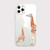 FancyCase Compatible with iPhone 12 Pro Max -6.7 inch--Animal Pattern Soft Silicone Protective Transparent iPhone 12 Pro Max Case -Giraffes-