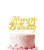 Happy 21st Birthday Cake Topper-Hello 21/Cheers To 21 Years - 21st Birthday/Party Decorations Supplies-Gold-