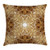 Ambesonne Antique Throw Pillow Cushion Cover, Vintage Style Leaf Pattern Classic Eastern Architectural Elements Folk Artwork, Decorative Square Accent Pillow Case, 16" X 16", Brown Cream