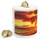Lunarable Beach Piggy Bank, Sunset at The Calm Beach with Palms Exotic Caribbean Island Barbados Scenic View, Printed Ceramic Coin Bank Money Box for Cash Saving, Yellow Orange