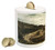 Ambesonne Yosemite Piggy Bank, Waterfalls in Yosemite National Park California Famous Travel Destination, Printed Ceramic Coin Bank Money Box for Cash Saving, Brown Reseda Green