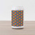 Ambesonne Orange Cola Can Shape Piggy Bank, Graphic Ripe Citrus Fruit Pattern with Green Leaves on Blue Background, Ceramic Cola Shaped Coin Box Money Bank for Cash Saving, Orange Blue and Green